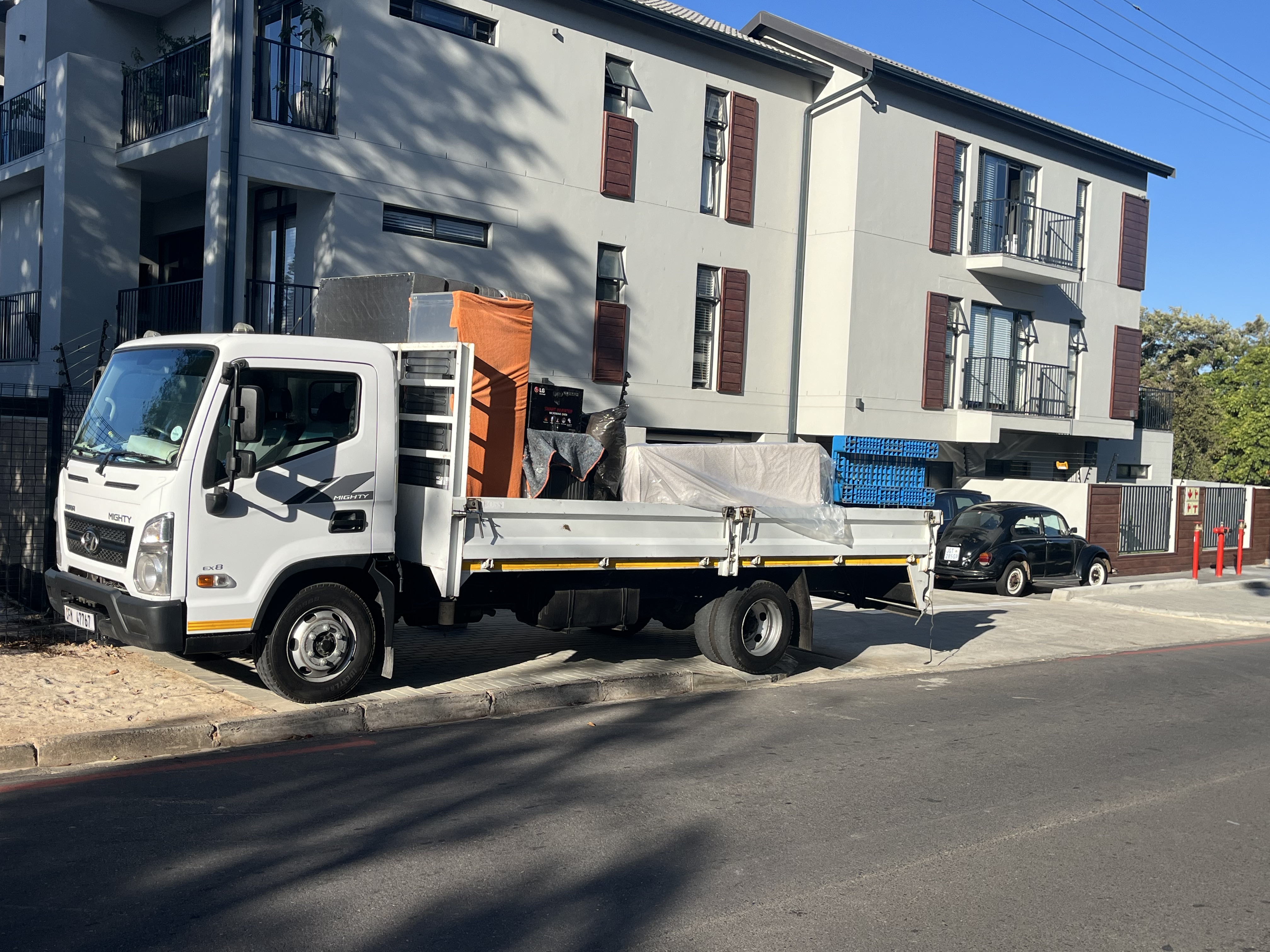 Medium Dropside truck for hire in Chyann Lotriet South Africa, Western Cape