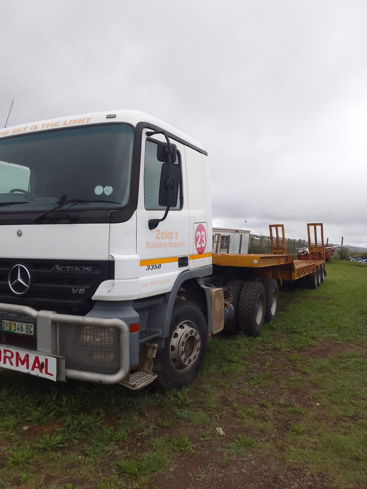 Large Back-tipper for hire in Noma Phakathi South Africa, KwaZulu-Natal