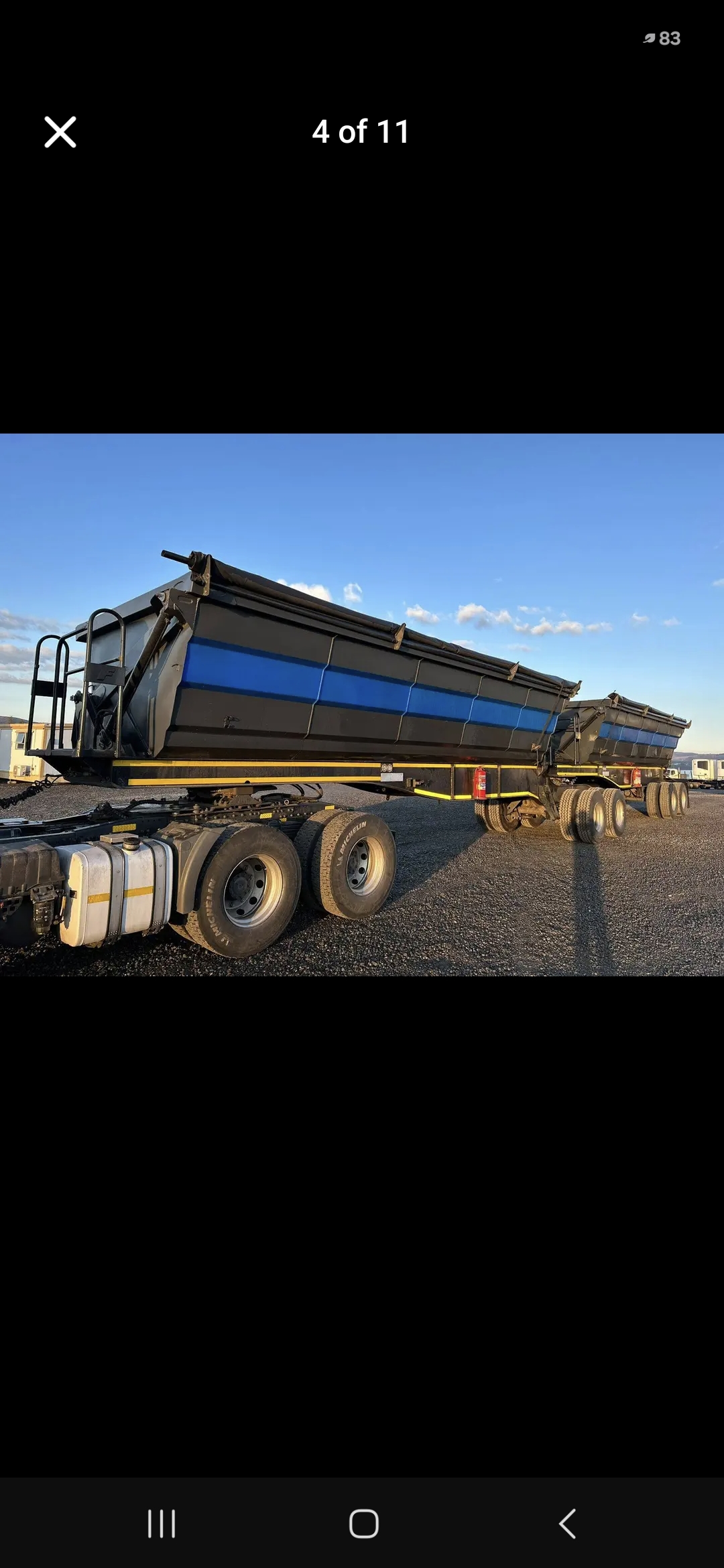 34 Ton Side Tipper hire South Africa, Western Cape