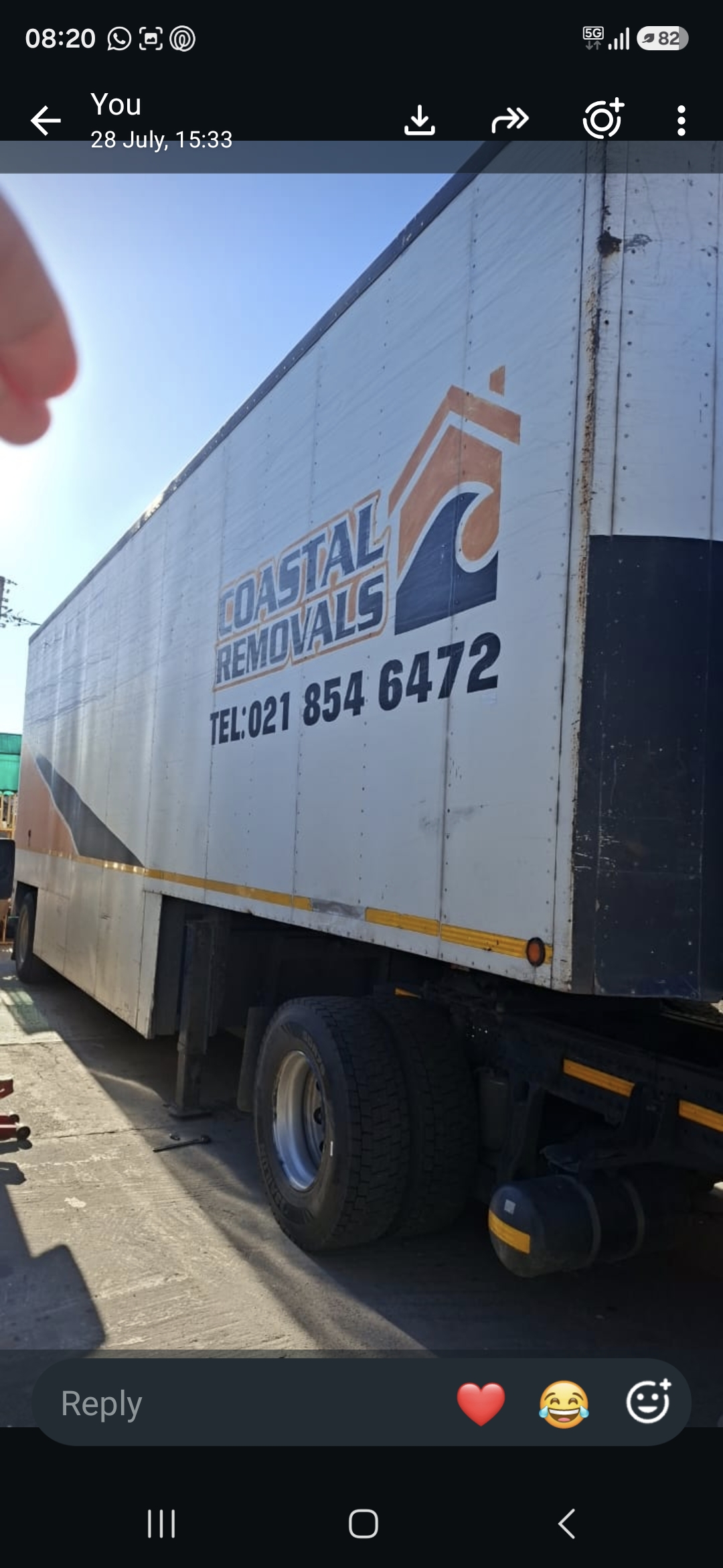 18 Ton Furniture Truck hire South Africa, Western Cape