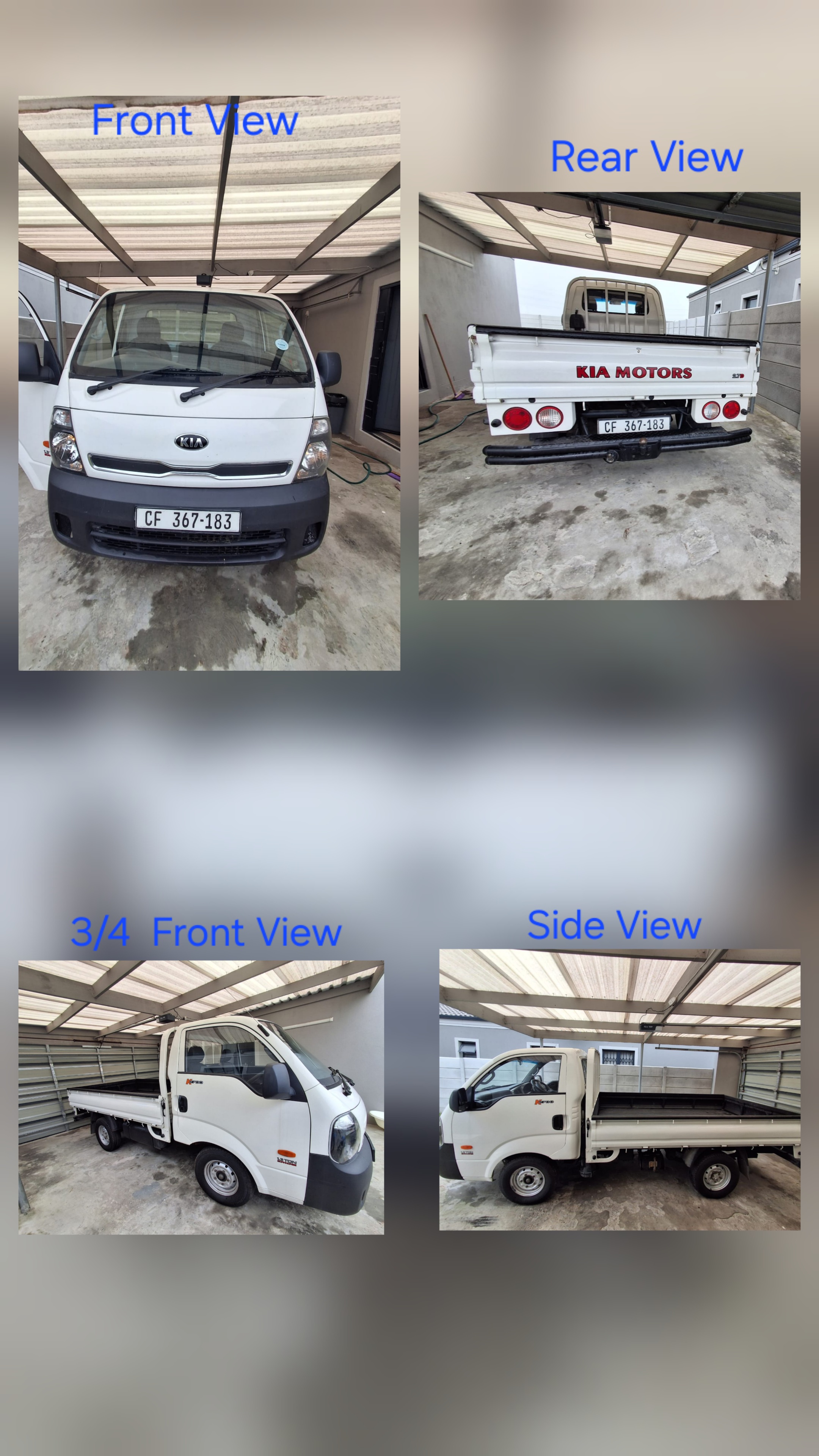 1.5 Ton Pickup Truck hire South Africa, Western Cape