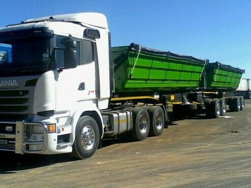 34 Ton Side Tipper truck for hire in South Africa, Mpumalanga
