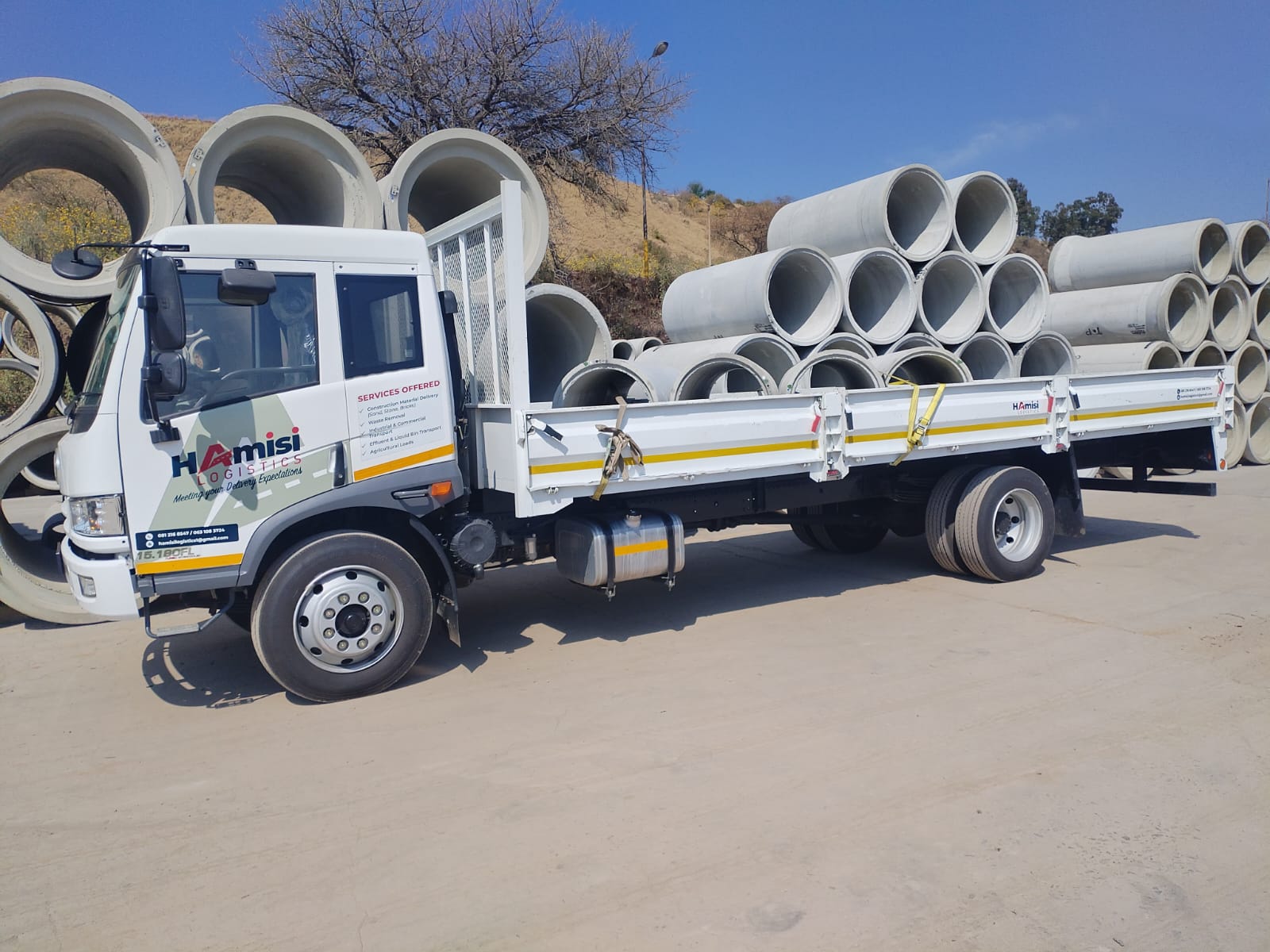 8 Ton Dropside truck for hire in South Africa, Gauteng